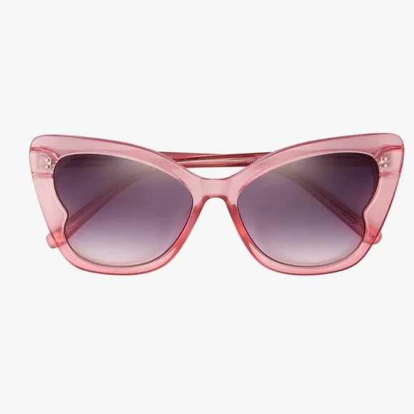 Betsey Johnson Stylish Pink Cat-Eye Sunglasses - Picture 6 of 6